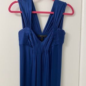 BCBG blue evening gown
